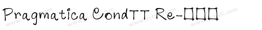 Pragmatica CondTT Re字体转换